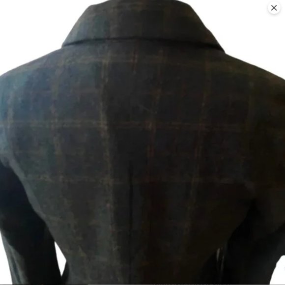 CAbi tuxedo style blazer jacket plaid with cool lining - Picture 10 of 14